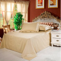 100% Cotton 400TC ,600TC Light colour luxury fabric hotel bedding set